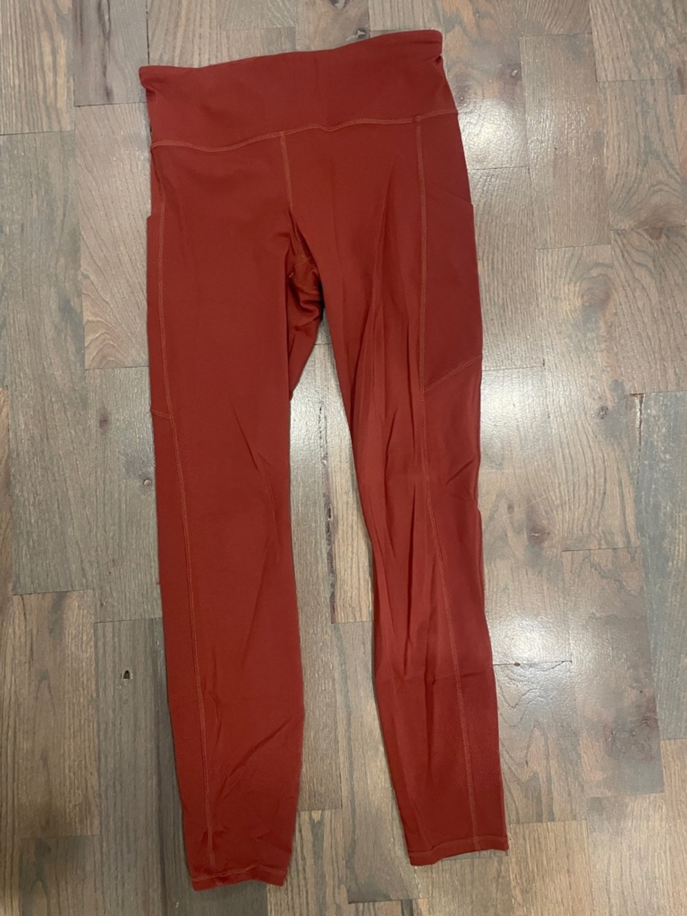 Vuori Rust Red High-Waist Leggings